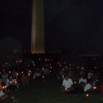 May 30, 2009 Candlelight Vigil for Tiananmen Square Martyrs - DC's Washington Monument