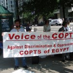 Responsible for Equality And Liberty (R.E.A.L.)'s Jeffrey Imm joins the Voice of Copts in this human rights protest