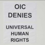 Sign at R.E.A.L.'s Protest of OIC