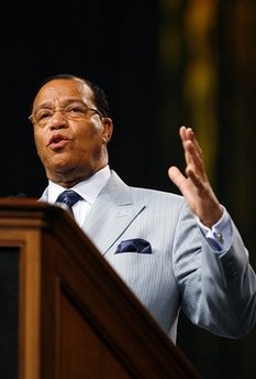 Nation of Islam Hate Group Leader Louis Farrakhan speaks in Memphis on Taliban and other topics (AP Photo/Lance Murphey)