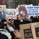 Copts Join Together for Moment of Prayer in front of White House