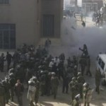 Tear Gas Used Against Egyptian Copt Protesters on January 7 - ( AlMasryAlYoum.com -Photographer: ابراهيم زايد)