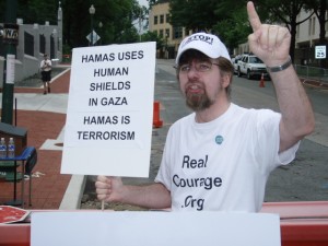 R.E.A.L.'s Jeffrey Imm challenges HAMAS' oppression and terrorist activities leading to bloodshed in Gaza