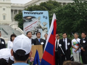 Tiananmen Square leader Dr. Wang Dan speaks at June 4, 2009 Capitol Hill rally for freedom