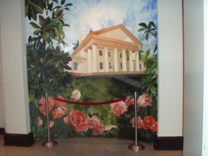 Painting of Robert E. Lee Memorial at Arlington National Cemetery Visitor's Center