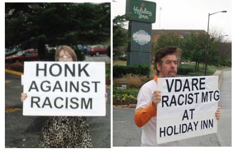 October 31, 2009 - Responsible for Equality And Liberty (R.E.A.L.) Protests at Baltimore Conference with VDARE Speakers