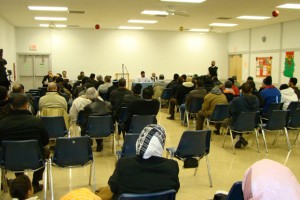 Anti-Democracy Hizb ut-Tahrir America December 20, 2009 Meeting at Govt-Managed Facility in Lombard, Illinois -- Women Segregated and Only Permitted to Sit in the Back of the Room
