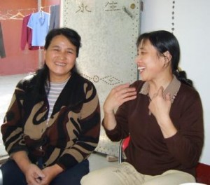 Sister Yang Caizhen (L) was one of 5 sentenced to 2-years Re-education through Labor, for organizing the Sept. 14 prayer rally. (ChinaAid)