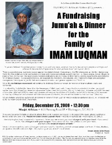 Abdul Alim Musa's Masjid Al-Islam in Washington DC Held a Fund-Raiser for Luqman Ameen Abdullah 