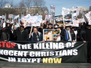 Copts Called for "Stop the Killing of Innocent Christians Now"