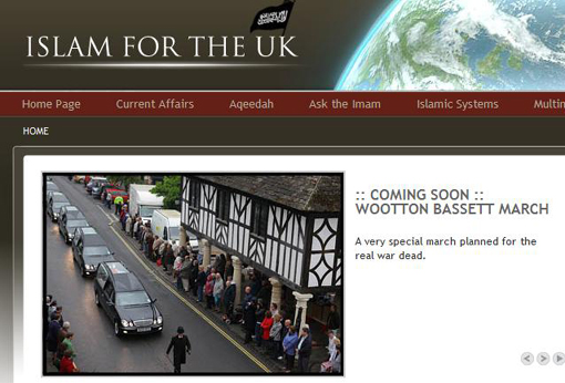 Clip from Extremist Web Site "Islam4UK" Claiming Plans to Hold a "March" in Wootton Bassett