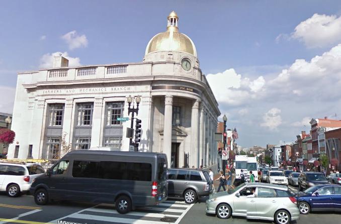 Washington DC's Georgetown: Corner of Wisconsin and M Streets NW