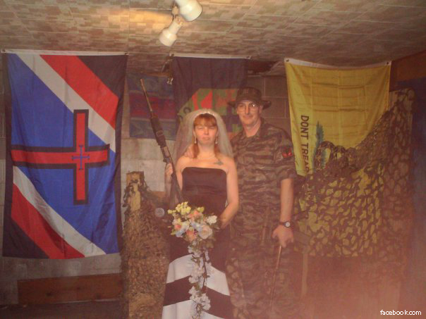 Hutaree Militia Couple -- Arrests for Terror Plot Against Police (Gadsden Flag on Right)