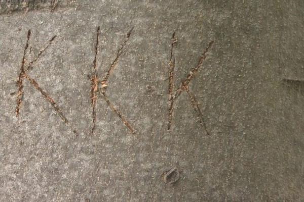 Oregon: "KKK" Vandalism (Photo: KDRV)