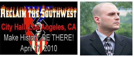NSM Los Angeles Event Promotion and Leader Jeff Schoep (Images: YouTube, NSM Web Site)