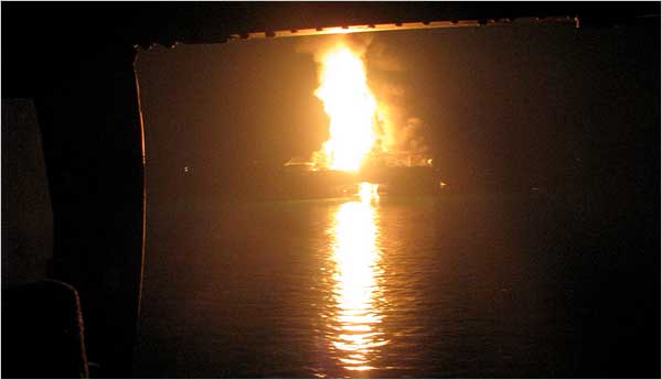 Louisiana: Oil Rig Explosion Cheered On by Westboro Baptist Church Hate Group (Photo: U.S. Coast Guard)
