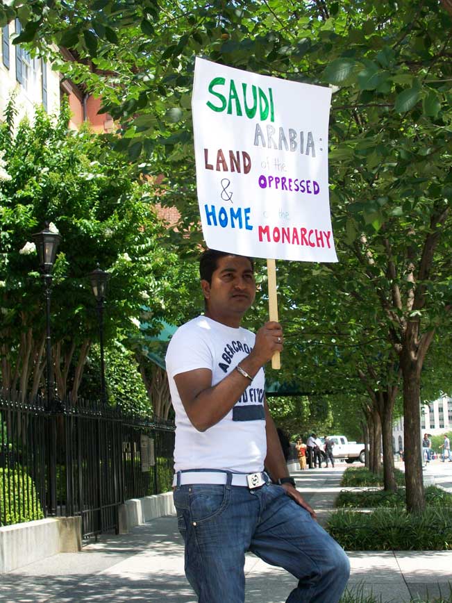 June 29, 2010 - Human Rights Activist Demonstrating Outside Blair House