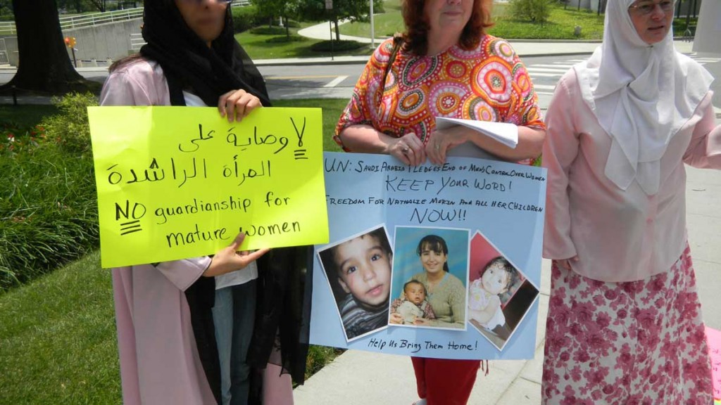 June 26, 2010: Protest at Saudi Arabian Embassy Calls for Release of Nathalie Morin and Respect for Women's Rights