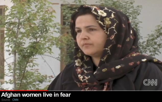 Rana Tarin, head of women's department who fears being killed, after replacing woman who was killed by Taliban (Photo: CNN Clip)