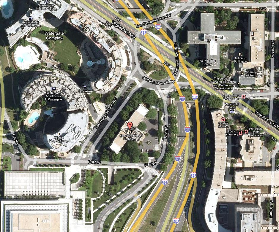 DC Map of Area of Saudi Arabia Embassy