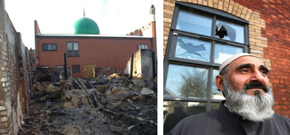 UK Mosque in Cradley (Photo: Express & Star) -- UK Mosque in Eccles (Photo: Manchester Evening News)