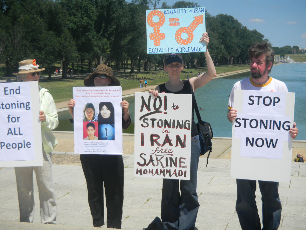 DC's Lincoln Memorial - July 11 - Protesters Challenge Stoning