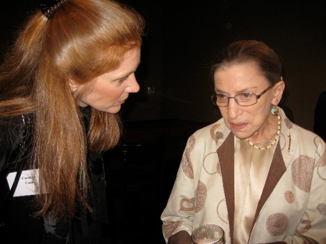United4Equality's Carolyn Cook and Supreme Court Justice Ginsberg (Photo: Facebook)