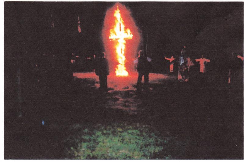Ku Klux Klan image of "cross lighting"