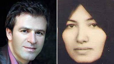 Attorney Mohammad Mostafaei Missing (L) and Sakineh Mohammadi Ashtiani (R) Sentenced to Stoning (Photo: Sky News)
