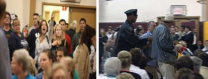 Staten Island Mosque Stopped - Images of Protests (Photo 1: NYT, Photo 2 WCBS)
