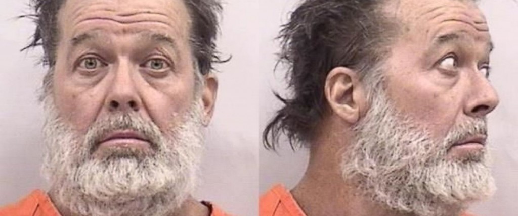 Colorado Springs, Colorado Police mug shot photograph of Robert Lewis Dear, terrorist attacking public on November 27, 2015 at Planned Parenthood facility (Source: Colorado Springs Police)