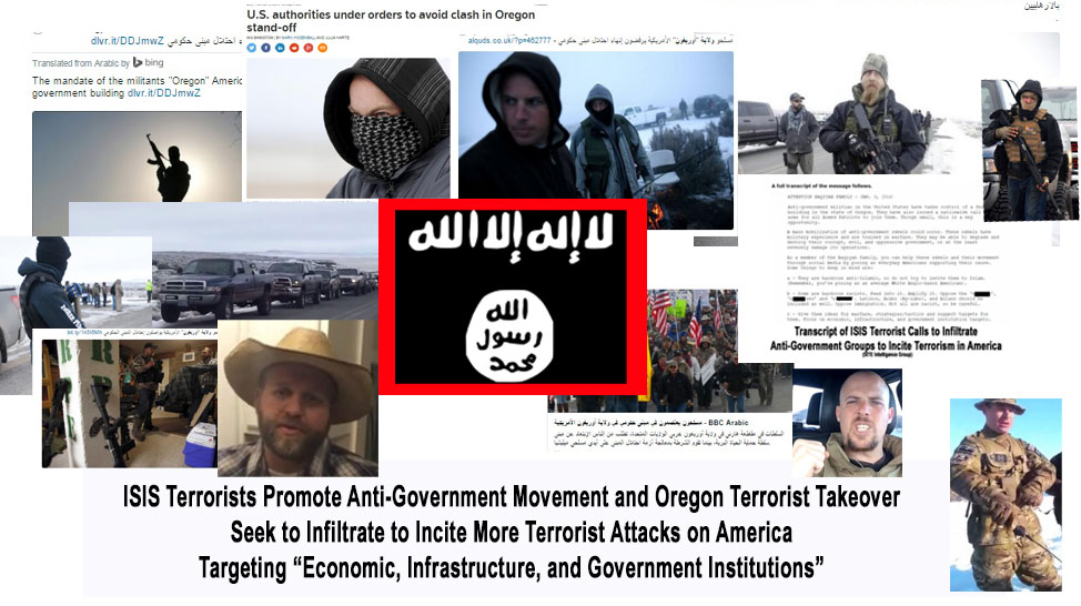 ISIS Terrorist Group Promotes Oregon Terrorists and Anti-U.S. Government Campaign